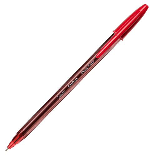 BIC CRISTAL EXACT PENNA A SFERA PUNTA AD AGO TRATTO 0.28 mm ROSSO CONF 20 Pz.